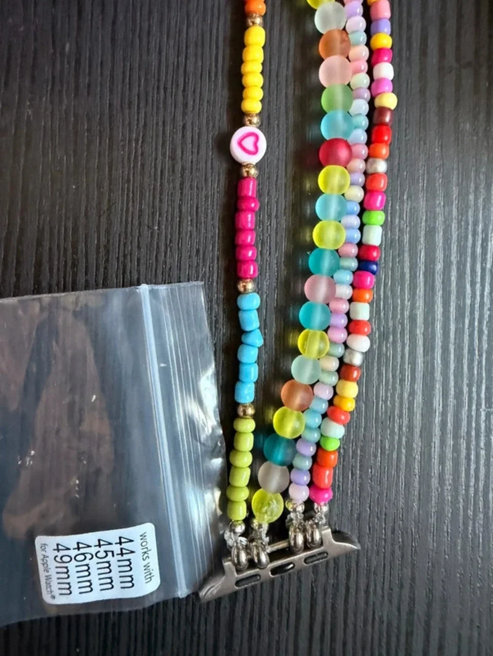 Hand beaded Apple Watch band 44, 45, 46, 49mm